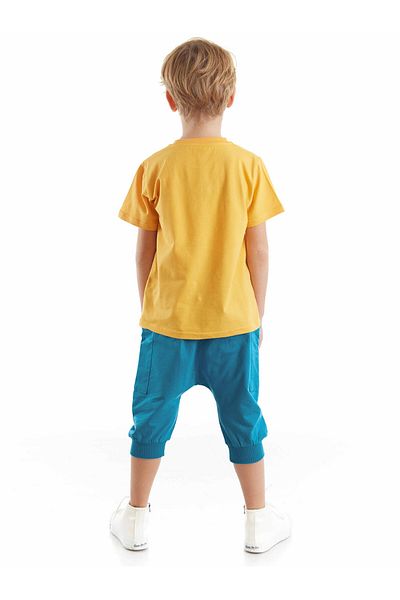 Denokids Lucky Bear Boy's T-shirt Capri Shorts Set