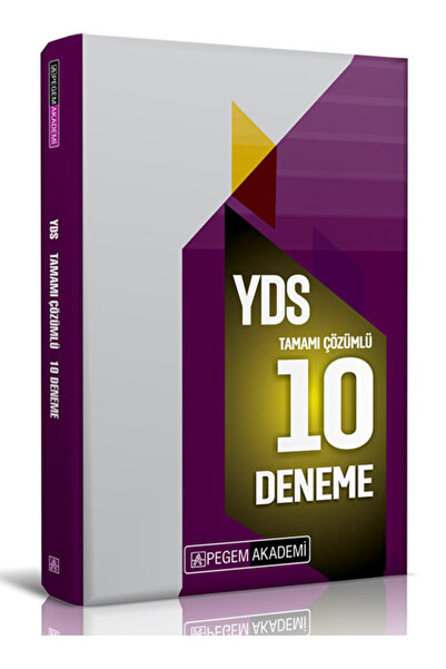 Pegem Akademi Yayıncılık Güncel Yds Yökdil Soru Bankası Ve Çözümlü 10 Deneme