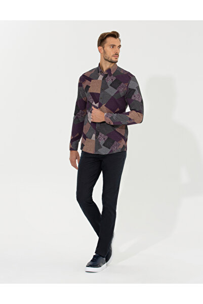 Pierre Cardin Kahverengi Slim Fit Kanvas Pantolon 50255155-VR029