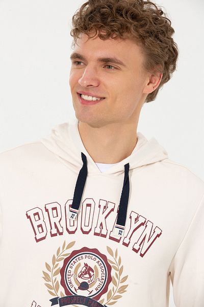 U.S. Polo Assn. Мъжки суитшърт в екрю 50253013-VR019