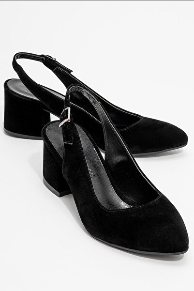 Ccway Γυναικεία καθημερινά παπούτσια με τακούνι ΜΑΥΡΟ ΣΟΥΕΤ