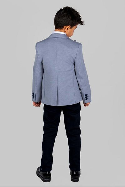 Mnk Baby&Kids Boy's Gray Suit - Handkerchief, Groom Suit Jacket and Vest Mnk0487