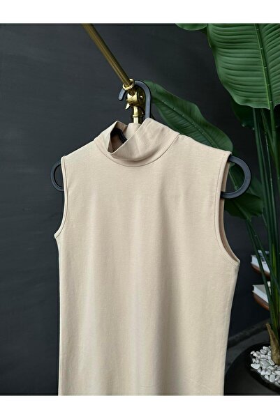 Mervellion Αμάνικο εσώρουχο ζιβάγκο Lycra - Μπεζ