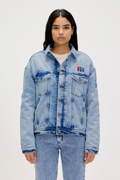 Bad Bear Adelina Blue Women's Denim Jacket - Stylish Design