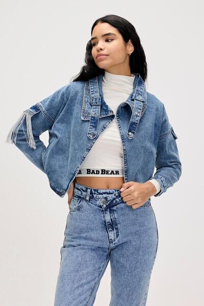 Bad Bear Scarlett Denim Blue Women's Jacket