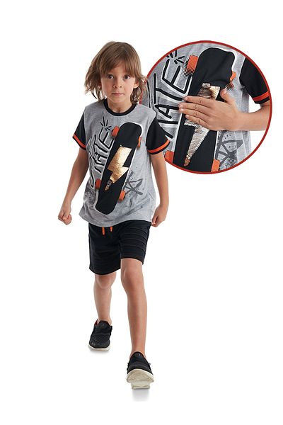 MSHB&G Thunder Skate T-Shirt-Shorts-Set für Jungen