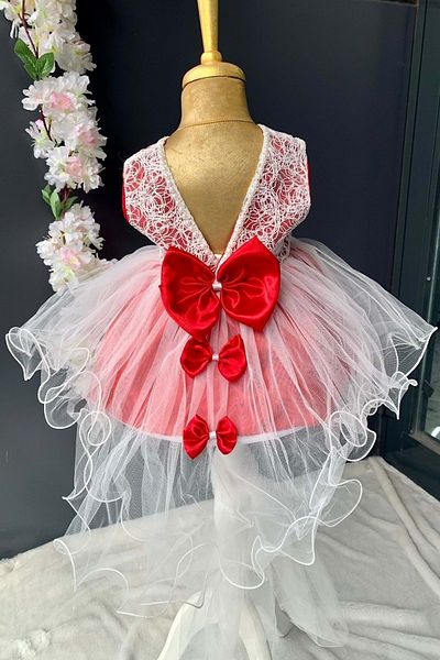 Mnk Baby&Kids Baby Girl Mevlütluk Dress with Back Bow Pnpn147 Red