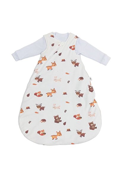 bebegen Ecru Unisex Swaddle Bag - Gazelle Sleeping Set