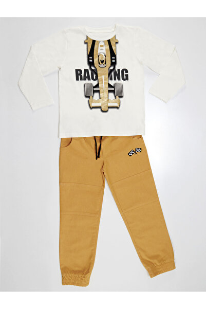 MSHB&G Racing Boy T-shirt Gabardine Trousers Set