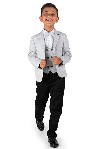 Mnk Aysuda Vest Set Suit with Jacket Dark Gray