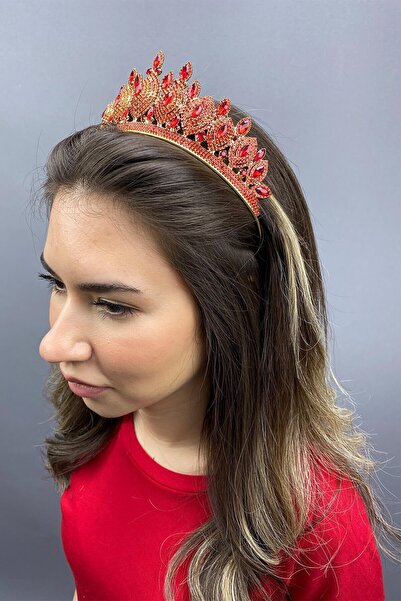 Limelia Coroana de henna pentru mireasa model Hera rosie