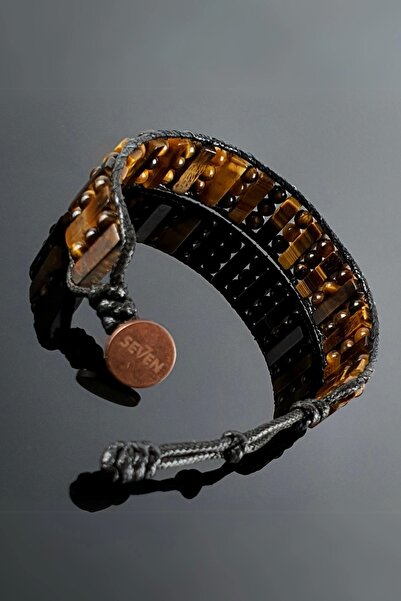Seven Art Jewelry Doğal Taş Bileklik, Kaplan Gözü Bileklik, Asil ve Şık Tasarım, Erkek Bileklik, Kadın Bileklik
