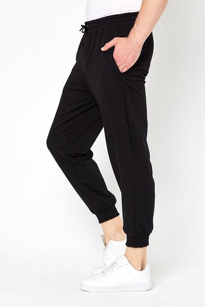 odelon Ανδρικό μαύρο παντελόνι Jogger Fit