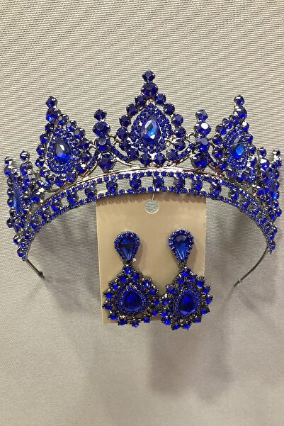 Limelia Σετ κρυστάλλινη πέτρα σε μεταλλική θήκη σε μπλε ναυτικό χρώμα, κοσμήμ...