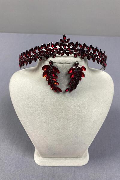 Limelia Βουργουνδία Λεπτό Κομψό Vera Bridal Henna - Σκουλαρίκια και Σκουλαρίκ...