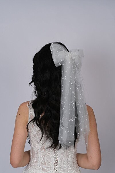 Limelia Arc de păr cu perle pentru mireasă - Accesoriu de păr cu design special