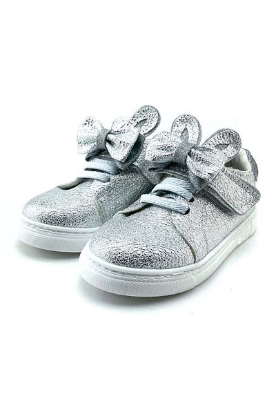 Mnk Shiny Bow Ear Girls Shoes Gray