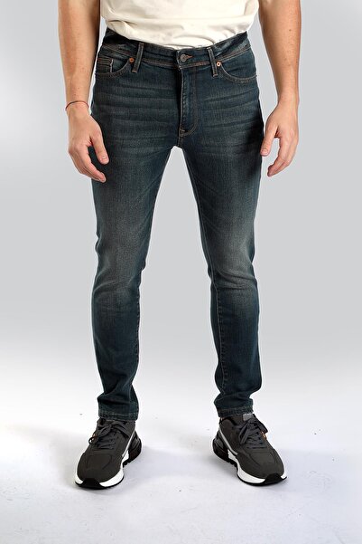 Lee Cooper Jack Normal Bel Dar Kesim Dar Paça Yeşil Erkek Jean Pantolon