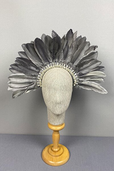 Limelia Accesoriu pentru coroana de mireasa Hera Gri Furry Stone