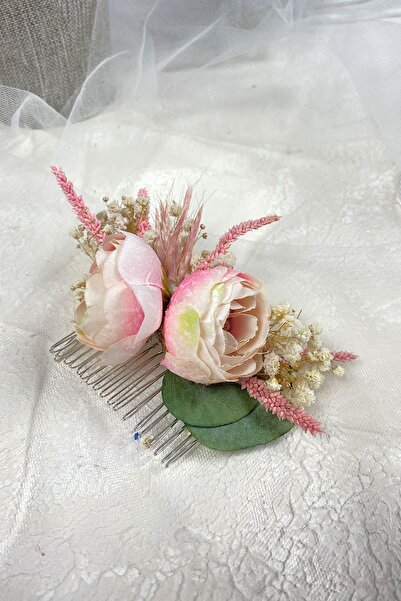 Limelia Accesoriu pentru agrafă de păr cu design floral de bujor