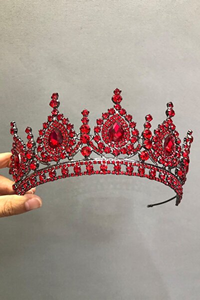 Limelia Coroana și cerceii de mireasă cu henna roșie model Ahu