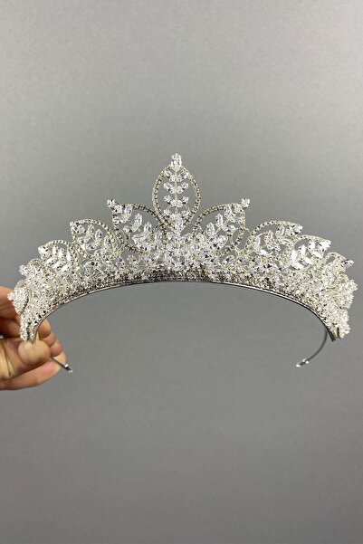 Limelia Coroana de mireasă cu zircon - Detaliu subțire cu piatră de navetă