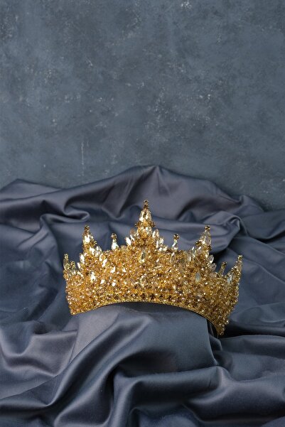 Limelia Coroana de mireasă cu henna, cu mărgele de înaltă intensitate, culoarea mierei Paris