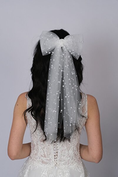 Limelia Arc de păr cu perle pentru mireasă - Accesoriu de păr cu design special