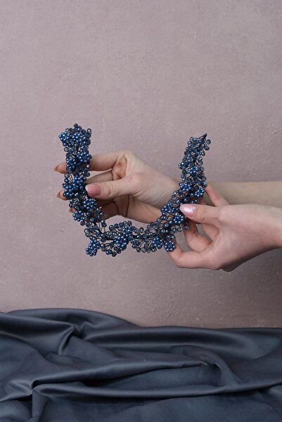 Limelia Accesoriu pentru păr și turban cu coroană de mireasă cu mărgele Duru ...