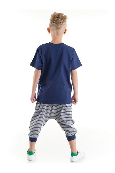 MSHB&G Wave Surfing T-Shirt-Capri-Shorts-Set für Jungen