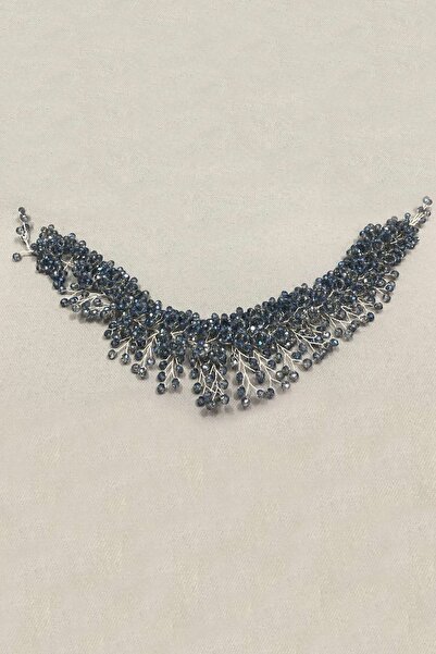 Limelia Μπλε γκρι κρυστάλλινο αξεσουάρ μαλλιών