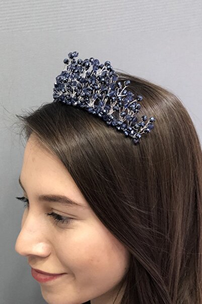 Limelia Μπλε ναυτικό κρυστάλλινο μοντέλο νυφικό στέμμα πριγκίπισσας