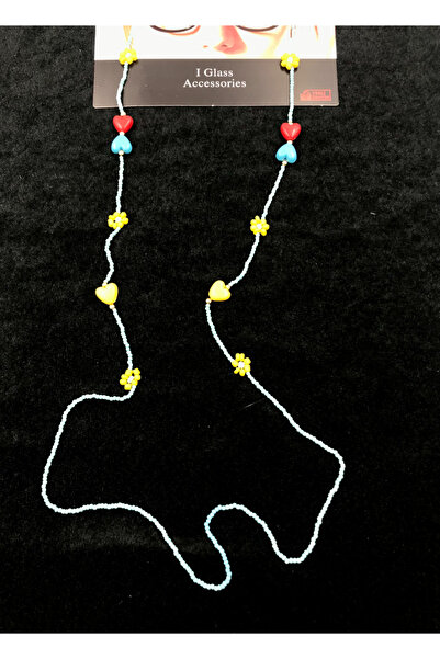 Monalisa Home سلسلة نظارات مطرزة باللون الأزرق