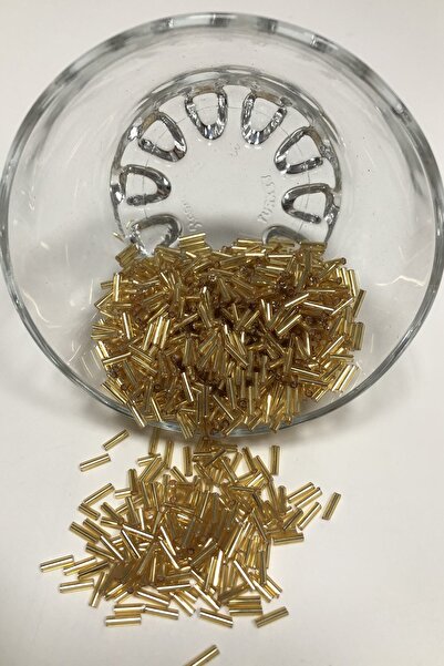 Limelia Χρυσές Κίτρινες Χάντρες Σωλήνες 5 χιλιοστών