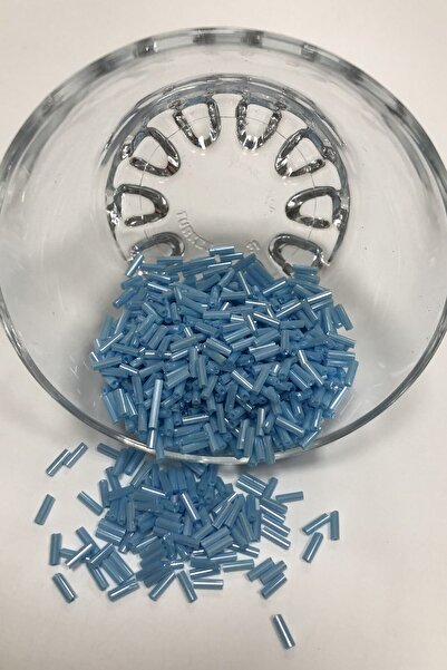 Limelia Ανοιχτό μπλε του ουρανού χάντρες σωλήνας 5 χιλιοστών