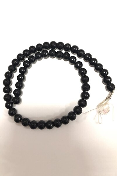 Limelia Черна нишка с мъниста 8 мм