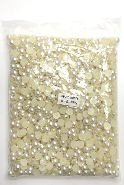 Limelia Mărgele de perle semi-plastică cremă 10 mm