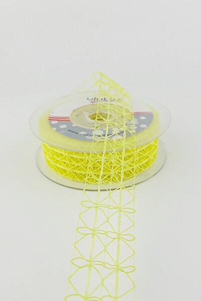 Limelia Panglică din dantelă galbenă 10 m