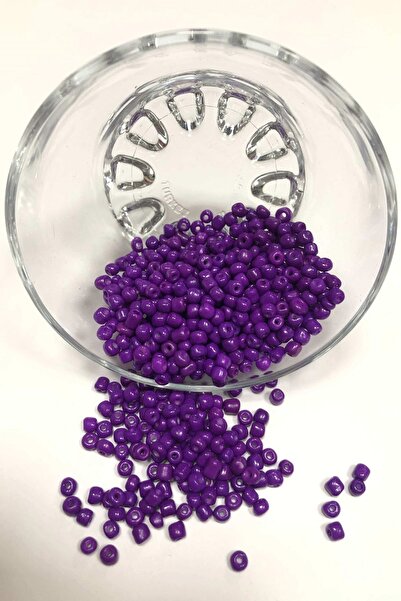 Limelia Mărgele de nisip violet de vinete dimensiune medie 4 mm 50 gr