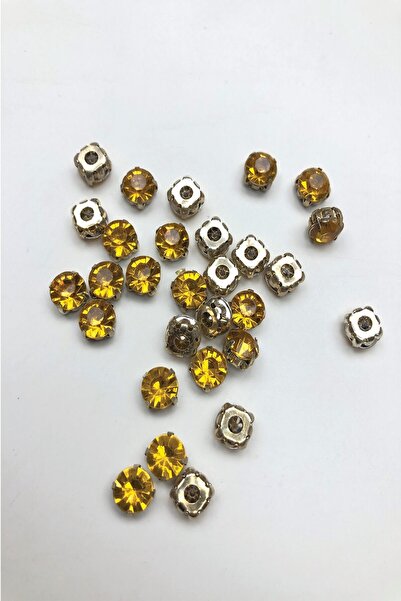 Limelia Πλαστική Πέτρα Καρυδιάς Κίτρινη Μουσταρδία 25 τεμάχια