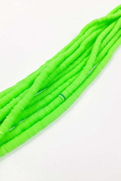 Limelia Неоново зелени мъниста от тесто Fimo