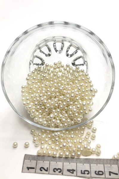 Limelia Крем-колір перлинний бісер пластиковий 3 мм