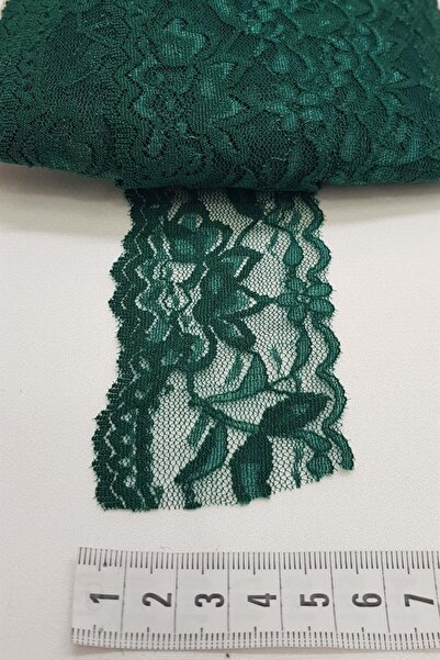 Bontex Koyu Yeşil Likralı Esnek Dantel – Dantel