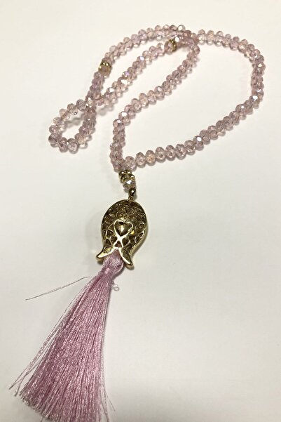 Limelia Отворен розов кристален броеник с 99 мъниста