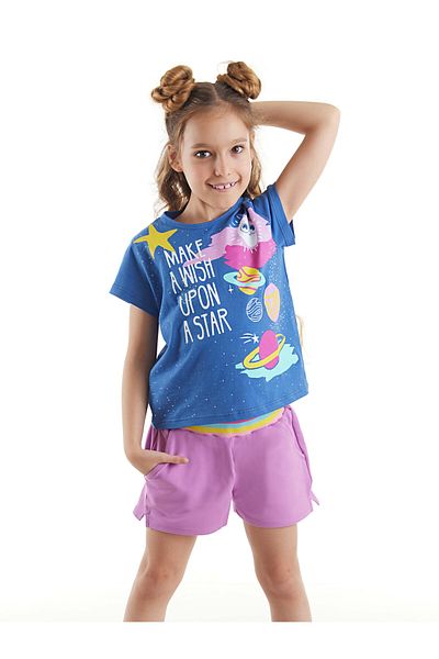 MSHB&G Stellen Sie ein T-Shirt-Shorts-Set für Mädchen von Wish her