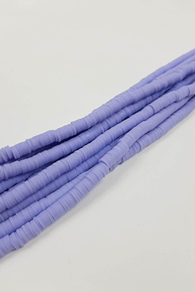 Limelia Λιλά χάντρες Fimo 6 χιλιοστών