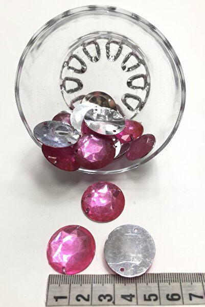 Limelia Ροζ Στρογγυλή Πλαστική Πέτρα Στήριξης 10 τεμάχια