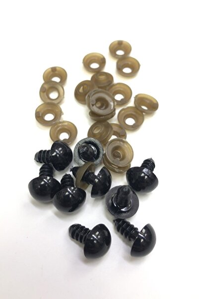 Limelia Ochi cu șurub Amigurumi gri și negru