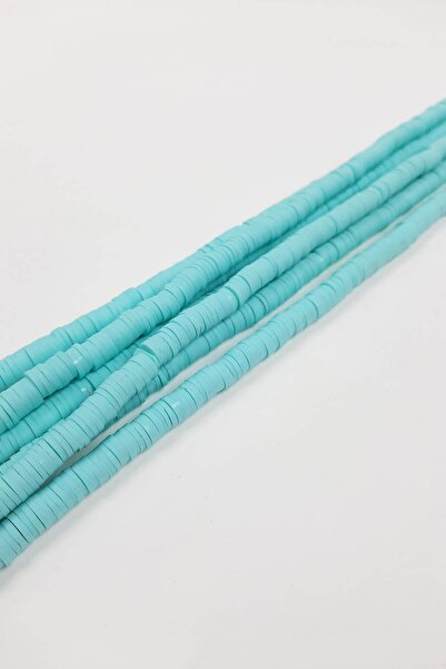 Limelia Ανοιχτό μπλε 6 χιλιοστά χάντρες Fimo