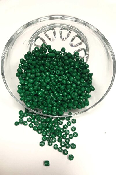 Limelia Mărgele de nisip verde iarbă dimensiune medie 4 mm 50 gr